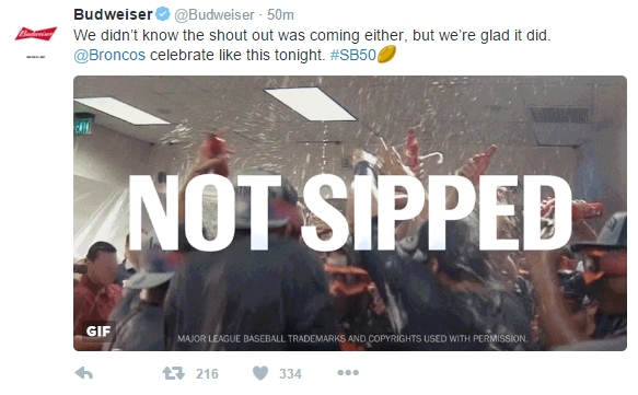 Budweiser - We didn't know